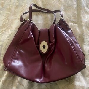 COACH Large Burgundy Handbag
